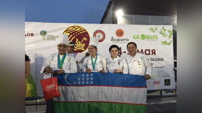 Изрображение 'КОМАНДА ПОВАРОВ УЗБЕКИСТАНА ПОЛУЧИЛА СЕРЕБРО ФЕСТИВАЛЯ "KAZAN-MANGAL 2017"'