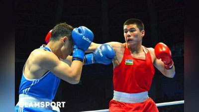 'Bektemir Rossiyadagi musobaqada mezbon bokschini nokaut qildi'ning rasmi