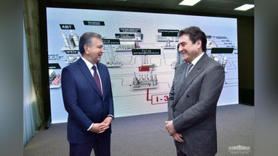 Изрображение 'ПРЕЗИДЕНТ ПОСЕТИЛ ФЕРГАНСКИЙ НЕФТЕПЕРЕРАБАТЫВАЮЩИЙ ЗАВОД (ФОТО)'