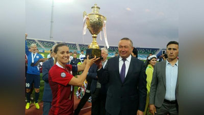 'Qizlarimiz Evropa Chempionlar ligasi vakiliga qarshi munosib turib bera olishdi'ning rasmi