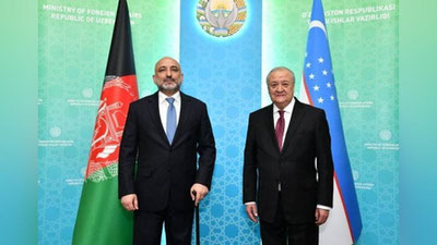 Изрображение 'Глава МИД Узбекистана встретился с афганским коллегой в Ташкенте'