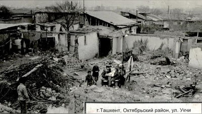 'Toshkentni larzaga solgan zilzila'ning rasmi