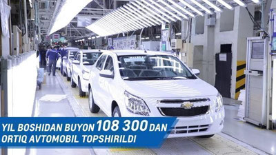 '"UzAuto Motors" Президент топшириғини бажарди.  Компания йил бошидан буён 108 300 дан ортиқ автомобилни ўз эгаларига топширди: Президент топшириғи бажарилди.'ning rasmi