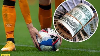 'Eng ko`p maosh oluvchi futbolchilar'ning rasmi