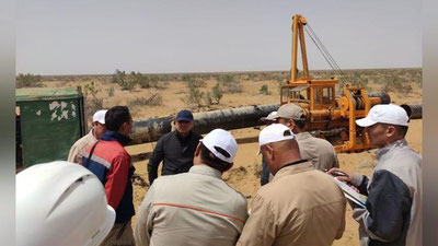 Изрображение 'Рабочая группа "Узбекнефтегаза" во главе с Председателем правления изучила состояние проектов по добыче газа в Газли'