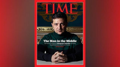 Изрображение 'Владимир Зеленский попал на обложку журнала Time'
