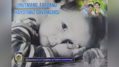 'MIB 35 oydan buyon alimentdan to`lanmagan salkam 50 million so`m qarzdorlikni undirib berdi'ning rasmi