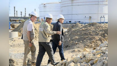 Изрображение 'Председатель правления "Узбекнефтегаза" посетил Бухарский НПЗ с целью изучения производства'