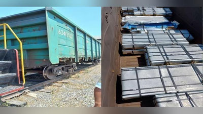 'Rossiya kompaniyasi tomonidan avtomobil ishlab chiqarish uchun jo`natilgan katta miqdordagi po`lat listlari  o`g`irlab ketilgan'ning rasmi