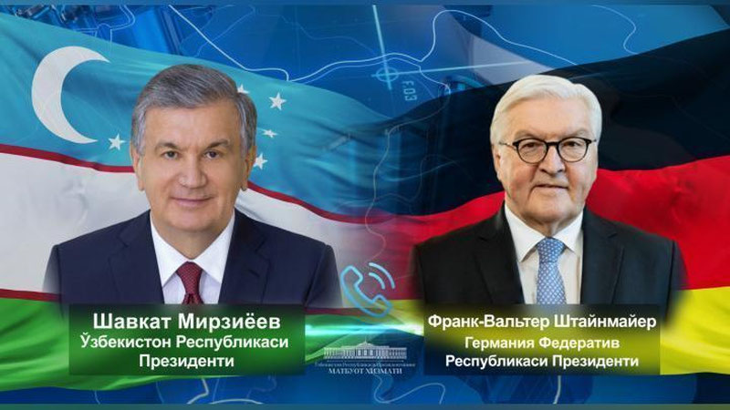 Изрображение 'Вопросы эвакуации немецких граждан из Афганистана обсудили президенты Узбекистана и Германии'