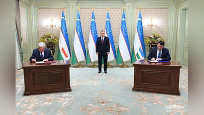 '“Ипотека-банк”ини сотиш тўғрисидаги битимни имзолаш маросими Президент ҳузурида бўлди'ning rasmi