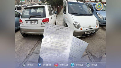 'Toshkentda ijtimoiy tamoq foydaluvchilari aniqlab bergan raqami yashirilgan mashina haydovchisi jarimaga tortildi'ning rasmi