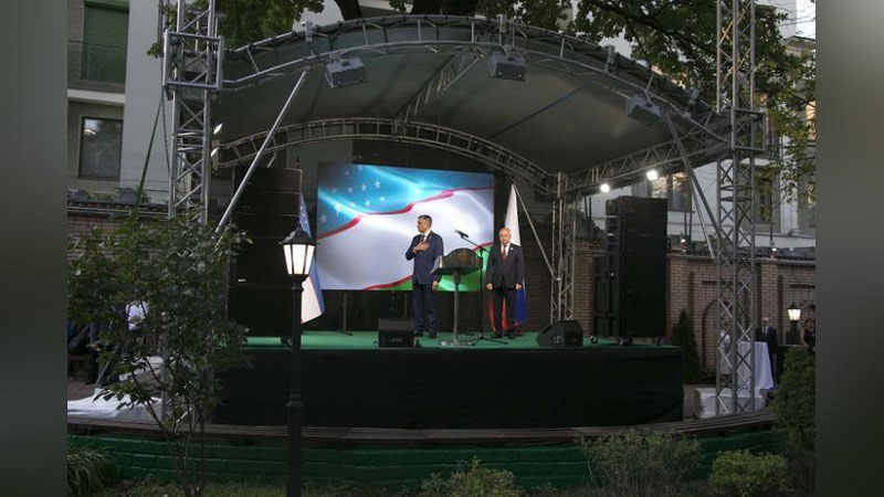 Изрображение 'В Посольстве Узбекистана в Москве отпраздновали День независимости (видео)'