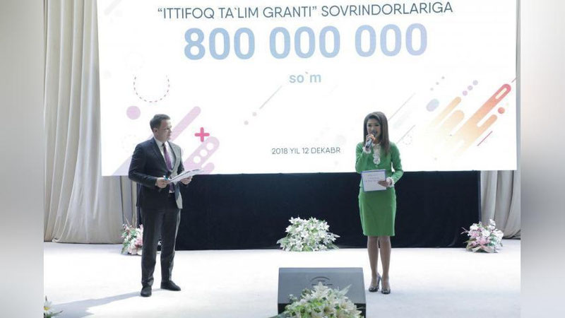 '“Ittifoq ta`lim granti” loyihasida 227 nafar talabalarga 800 mln so`m mablag` ajratildi'ning rasmi