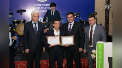 'ДОСТОН ЁҚУБОВ 2017 ЙИЛНИНГ ЭНГ ЯХШИ ОҒИР АТЛЕТИКАЧИСИ'ning rasmi