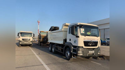 Изрображение 'В самаркандском аэропорту началась реконструкция взлетной полосы'