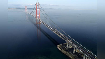 'Туркияда мегалойиҳа якунланди: дунёдаги энг узун осма кўприк ишга тушди'ning rasmi