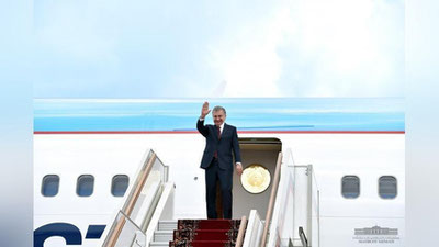 'Prezident Toshkentga qarab yo`lga chiqdi'ning rasmi