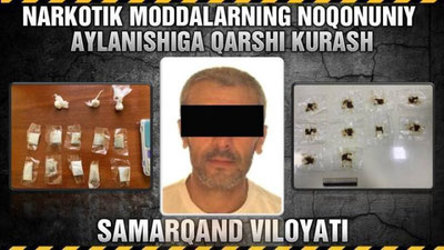 'Samarqandda fuqaro yonidan giyohvandlik moddalari topildi'ning rasmi