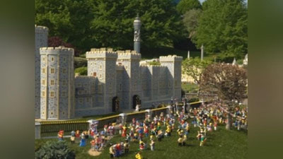 'Британияда шаҳзоданинг тўйи муносабати билан легодан қаср барпо этилди'ning rasmi