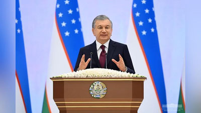 Изрображение 'Поздравление Президента Узбекистана с Международным женским днем'