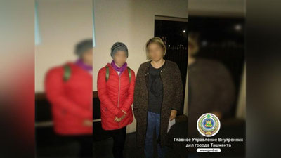 'Toshkent IIBB xodimlari yo`qolib qolgan qiz uyga qaytishiga yordam berdi'ning rasmi