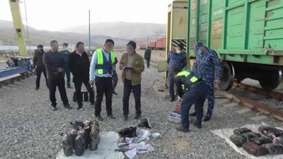 'Darband temir yo`l stansiyasiga etib kelgan vagonlarning birida giyohvand vositalari borligi aniqlandi(foto)'ning rasmi