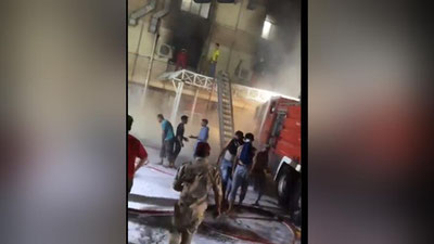 'Bag`doddagi shifoxonada yuz bergan yong`in 80 dan ortiq insonni umriga zomin bo`ldi. U erda koronavirusga chalingan bemorlar davolanayotgan edi'ning rasmi