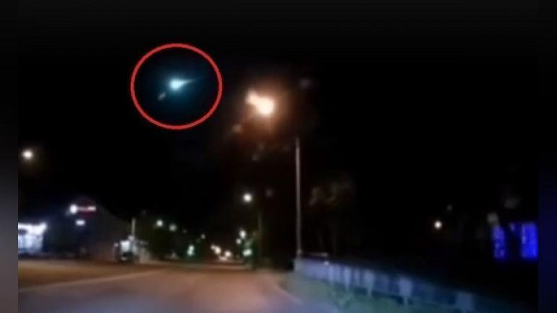 Изрображение 'Падение метеорита в Красноярском крае России попало на видео'