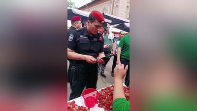 Изрображение 'В Нацгвардии прокомментировали видео конфликта с продавцами на Фархадском базаре'