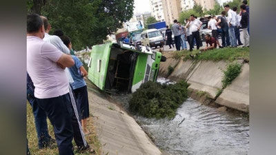 'Toshkentda yo`lovchi avtobusi kanalga tushib ketdi (video)'ning rasmi