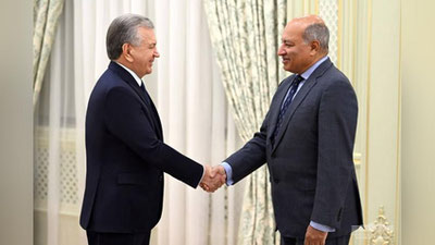 'Prezidenti maslahatchisi Suma Chakrabarti bilan uchrashuv o`tkazdi'ning rasmi