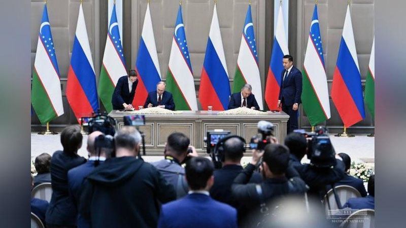 Изрображение 'Какие соглашения подписаны по итогам узбекско-российских переговоров на высшем уровне?'