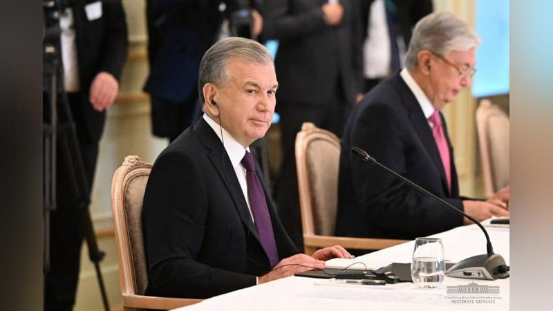 Изрображение 'В столице КНР прошла неформальная встреча лидеров Узбекистана, Казахстана и России'