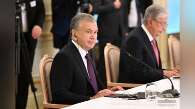 Изрображение 'В столице КНР прошла неформальная встреча лидеров Узбекистана, Казахстана и России'