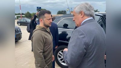 'Zelenskiy Rimga bordi'ning rasmi