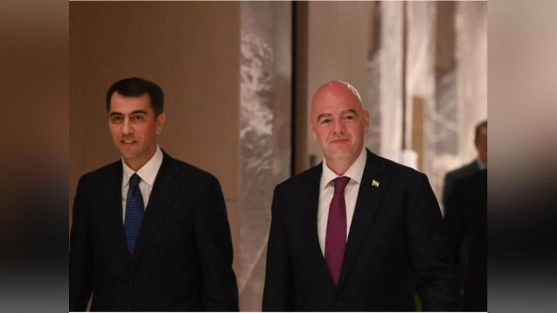 'FIFA prezidenti “Humo Arena”ga bordi'ning rasmi