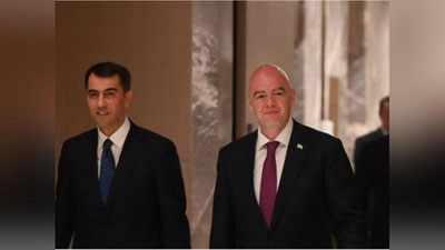 'FIFA prezidenti “Humo Arena”ga bordi'ning rasmi