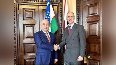 Изрображение 'Замглавы МИД Великобритании прибывает в Узбекистан'