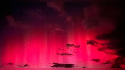 Изрображение 'Небо окрасилось в кровавые цвета: последствия магнитной бури в ряде стран мира (фото)'