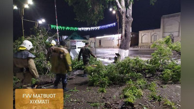 Изрображение 'Видео: МЧС ликвидирует последствия стихии в Бухарской области'