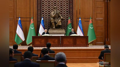 Изрображение 'Узбекистан и Туркменистан подписали Декларацию об углублении стратегического партнёрства'