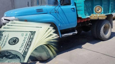 Изрображение 'Житель Маргилана пытался расплатиться за купленный грузовик фальшивыми долларами'