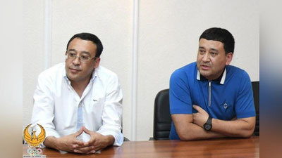 '​Umid Ahmadjonov JChdan avval taekvondochilarimiz bilan uchrashdi'ning rasmi
