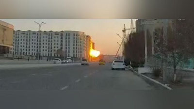 Изрображение 'Момент взрыва в строящемся доме в Бухаре попал на видео'