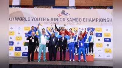 Изрображение 'Молодые узбекские самбисты установили исторический результат на чемпионате мира'