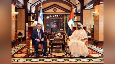 Изрображение 'ПРЕЗИДЕНТ УЗБЕКИСТАНА ПРОВЕЛ ВСТРЕЧУ С ПРАВИТЕЛЕМ ДУБАЯ'