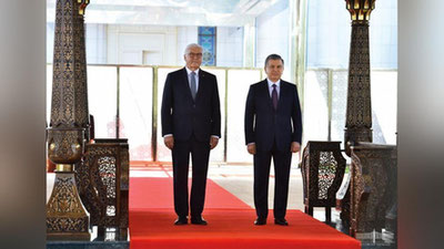 Изрображение 'Фото: Церемония официальной встречи Президента ФРГ'