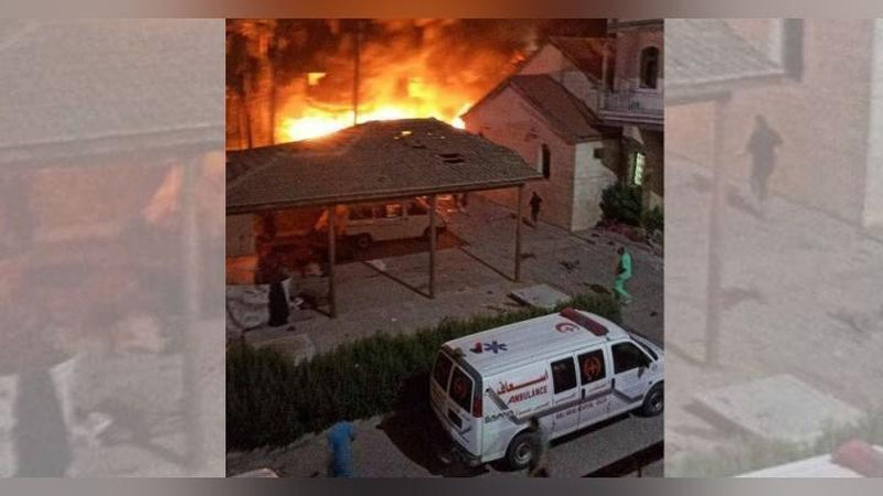 Изрображение 'В секторе Газа разбомбили больницу, где укрывались люди: стороны конфликта обвиняют друг друга в атаке'