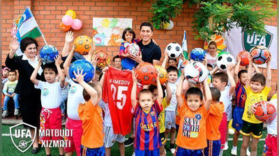 'Odil Ahmedov bayramoldi bolajonlarga quvonch ulashdi (foto)'ning rasmi